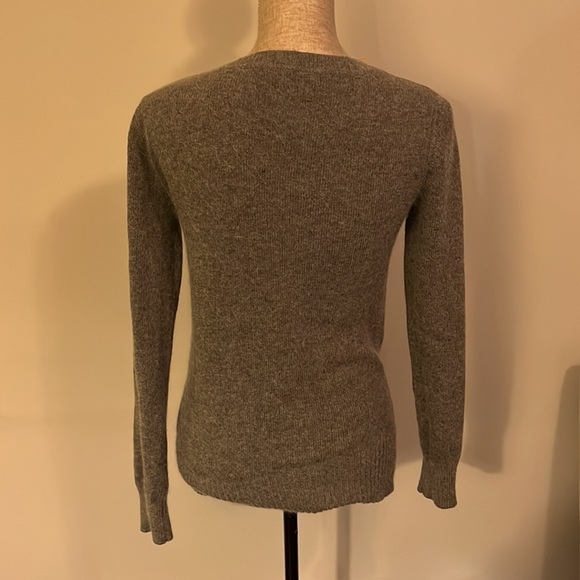 Aeropostale Grey Cardigan XLong Rabbit Hair blend P/S - Picture 6 of 8